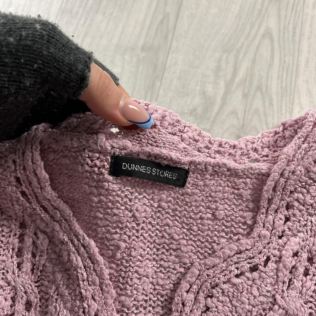 VINTAGE Y2K DUNNES CHUNKY KNITTED JUMPER BABY PINK