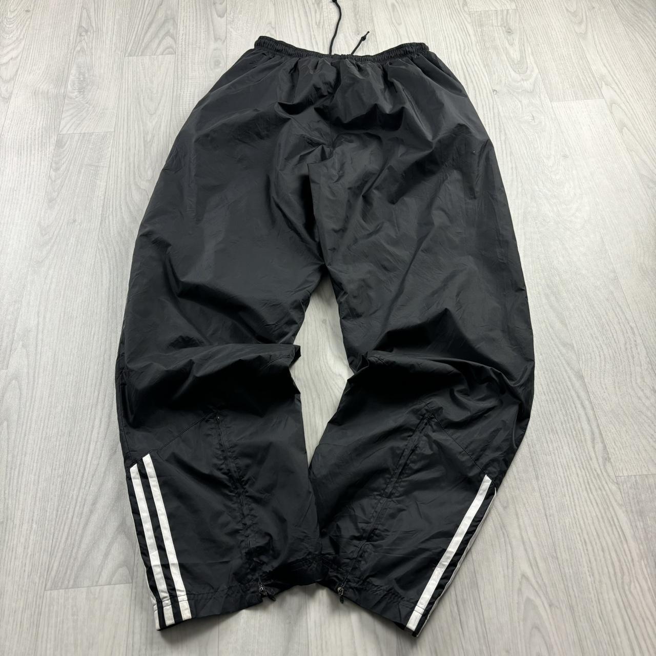 VINTAGE Y2K ADIDAS BAGGY TRACKSUIT BOTTOMS BLACK