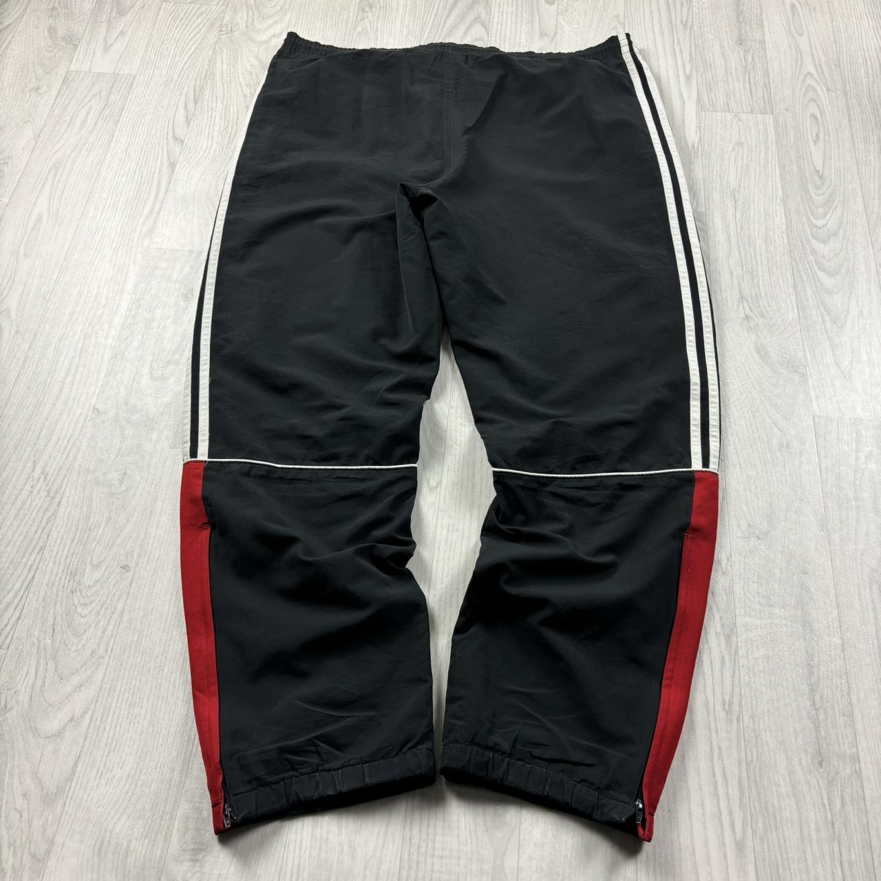 VINTAGE Y2K ADIDAS BAGGY TRACKSUIT BOTTOMS BLACK