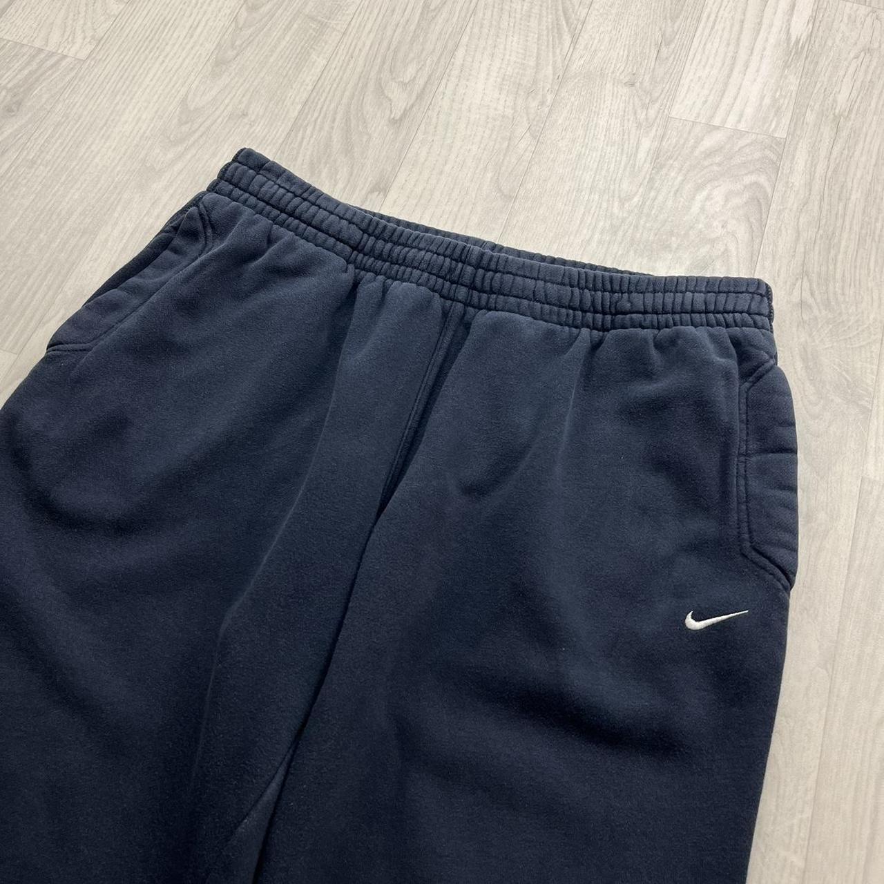 VINTAGE Y2K NIKE BAGGY WIDE LEG COTTON SWEATPANTS NAVY