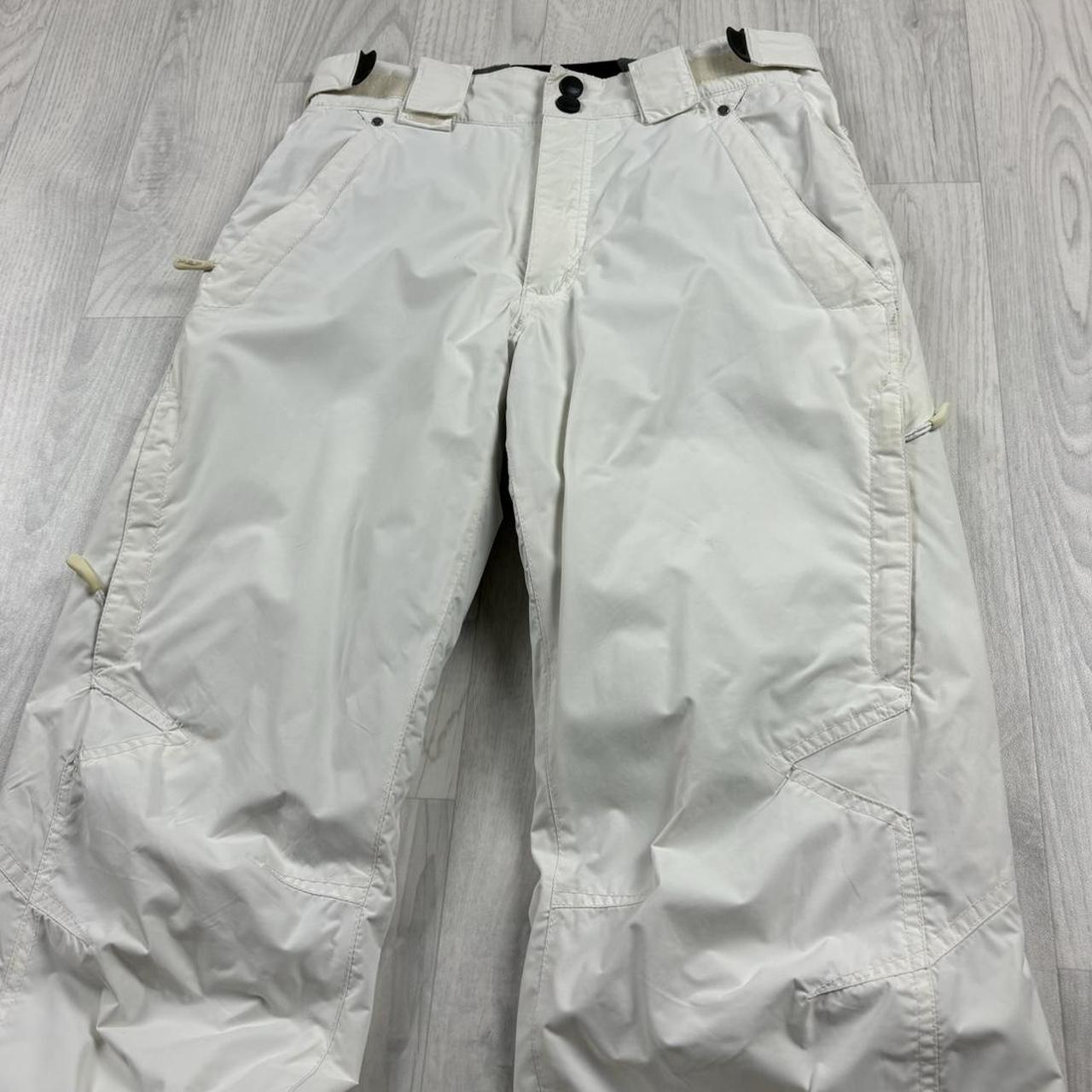 VINTAGE Y2K PULP BAGGY SKI PANTS SALOPETTES WHITE