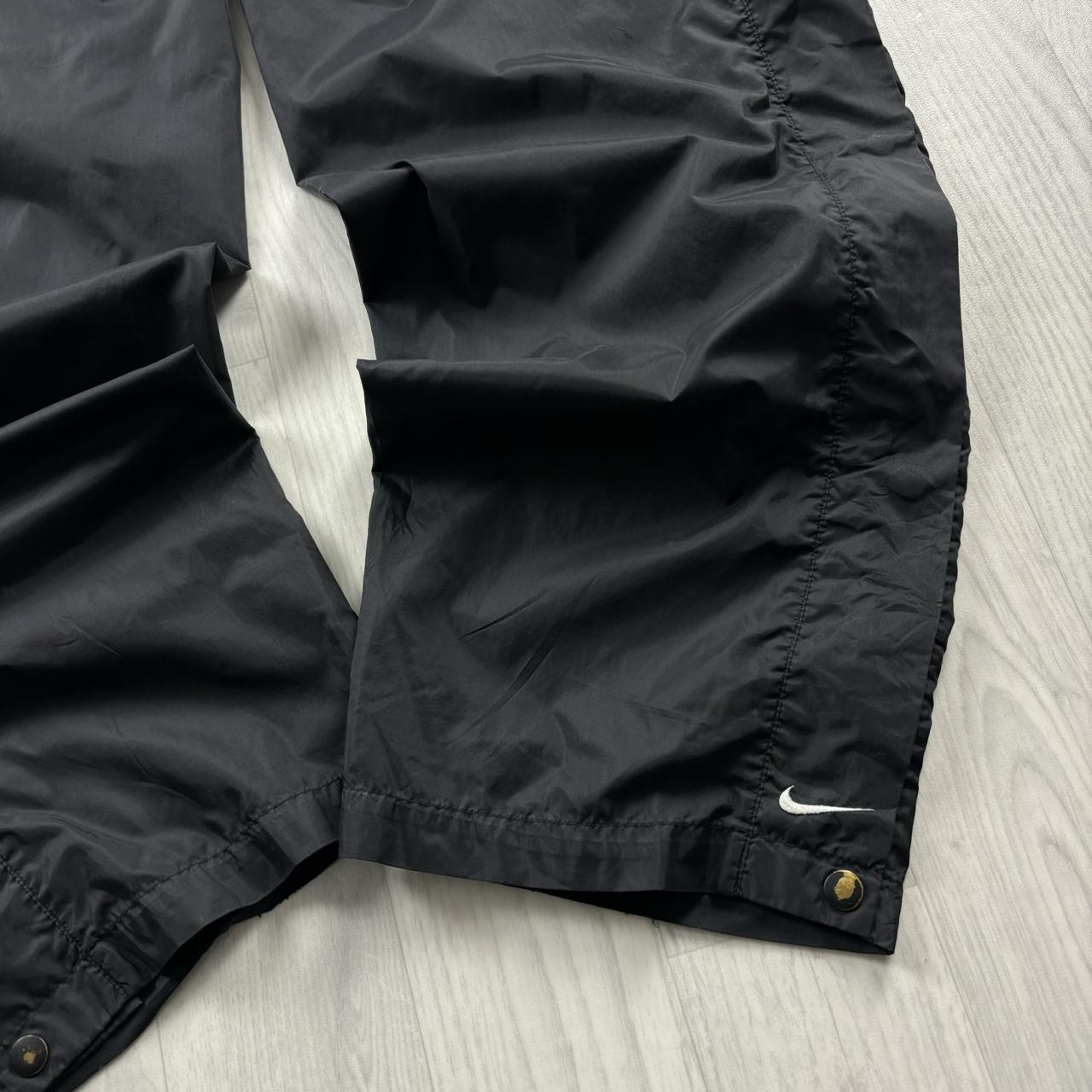 VINTAGE 90s NIKE BAGGY TRACKSUIT BOTTOMS BLACK