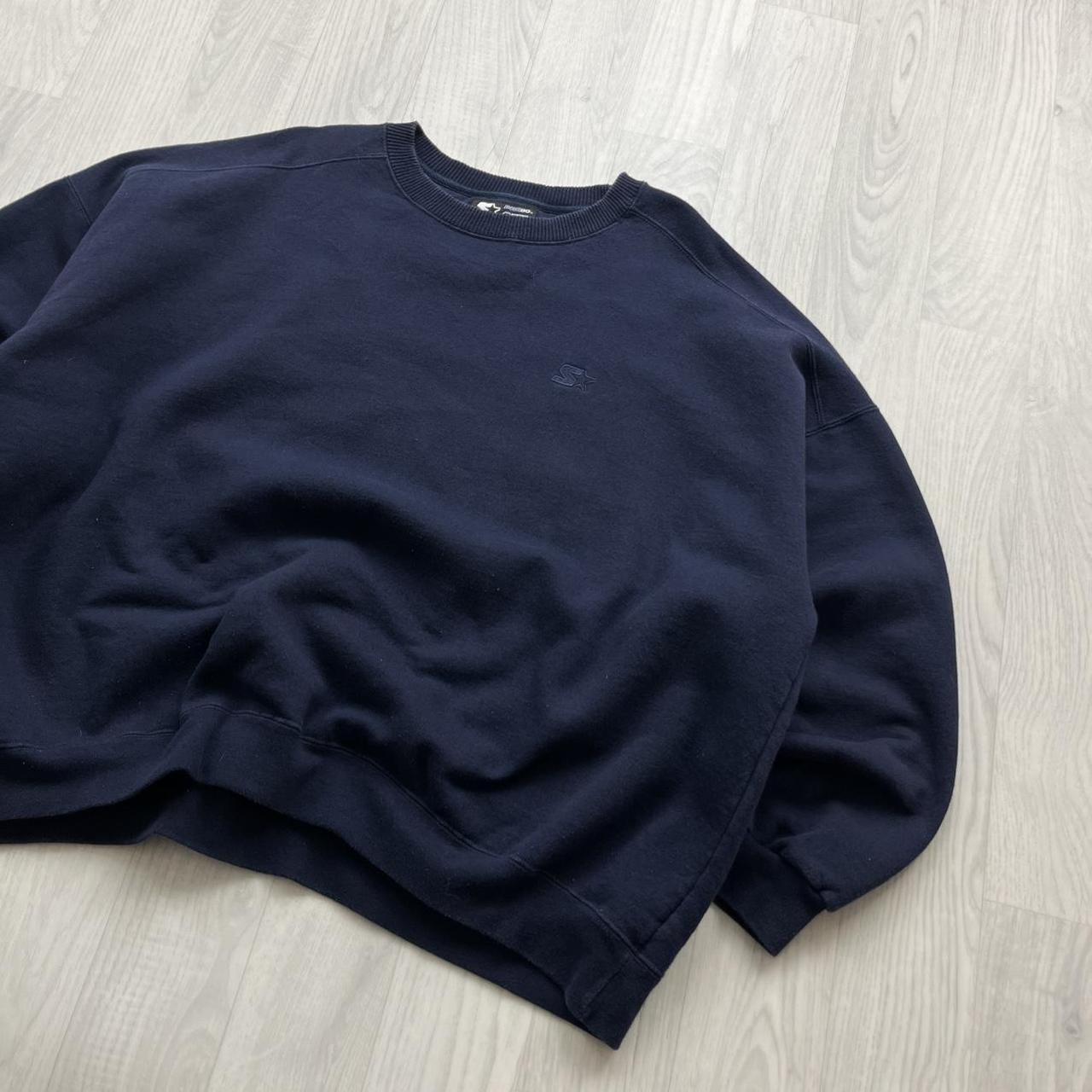 VINTAGE Y2K STARTER SWEATSHIRT NAVY