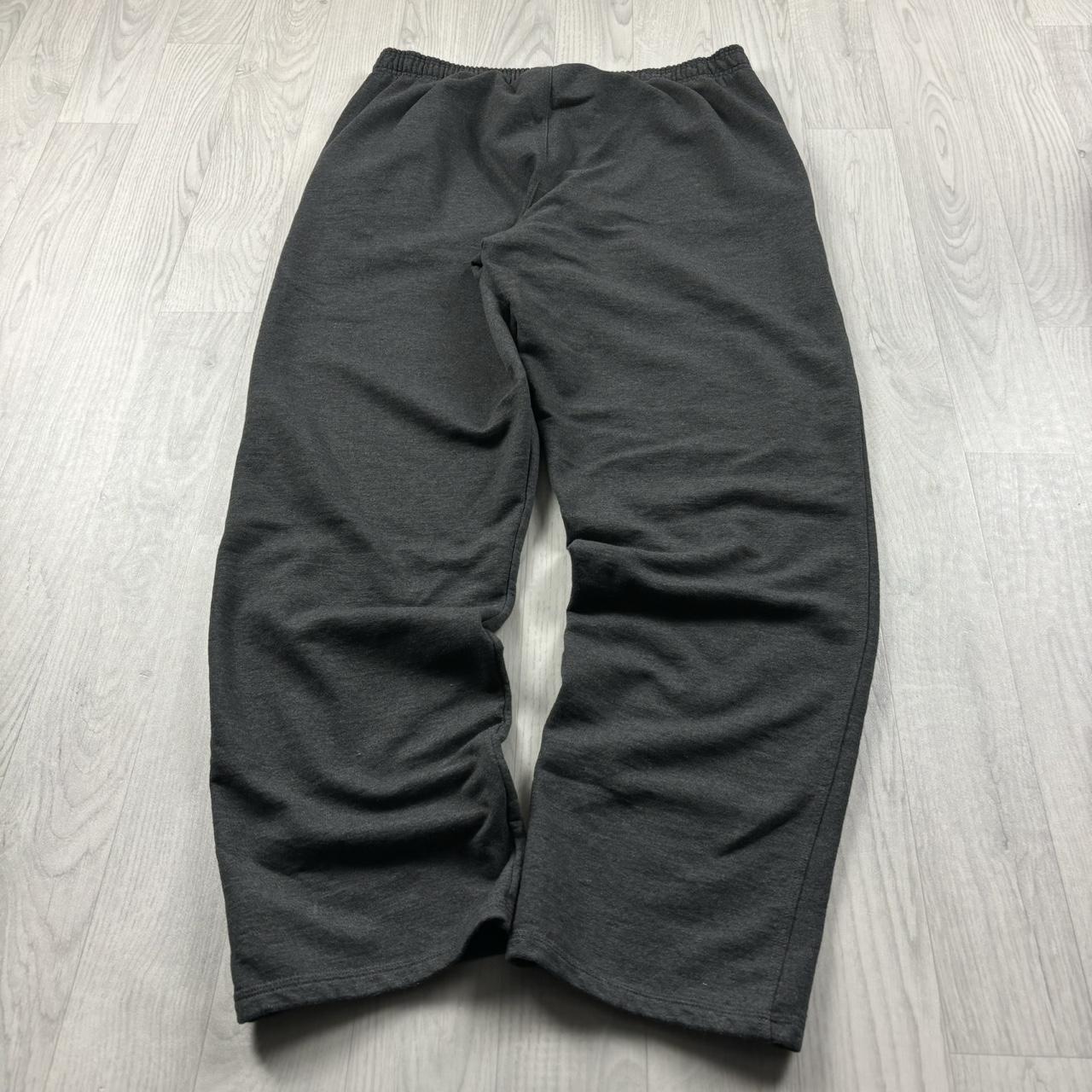 VINTAGE 00s CHAMPION BAGGY COTTON SWEATPANTS CHARCOAL GREY