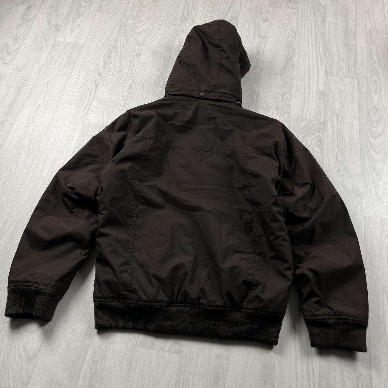 VINTAGE 00s O’NEILL HOODED HEAVY BOMBER JACKET BROWN