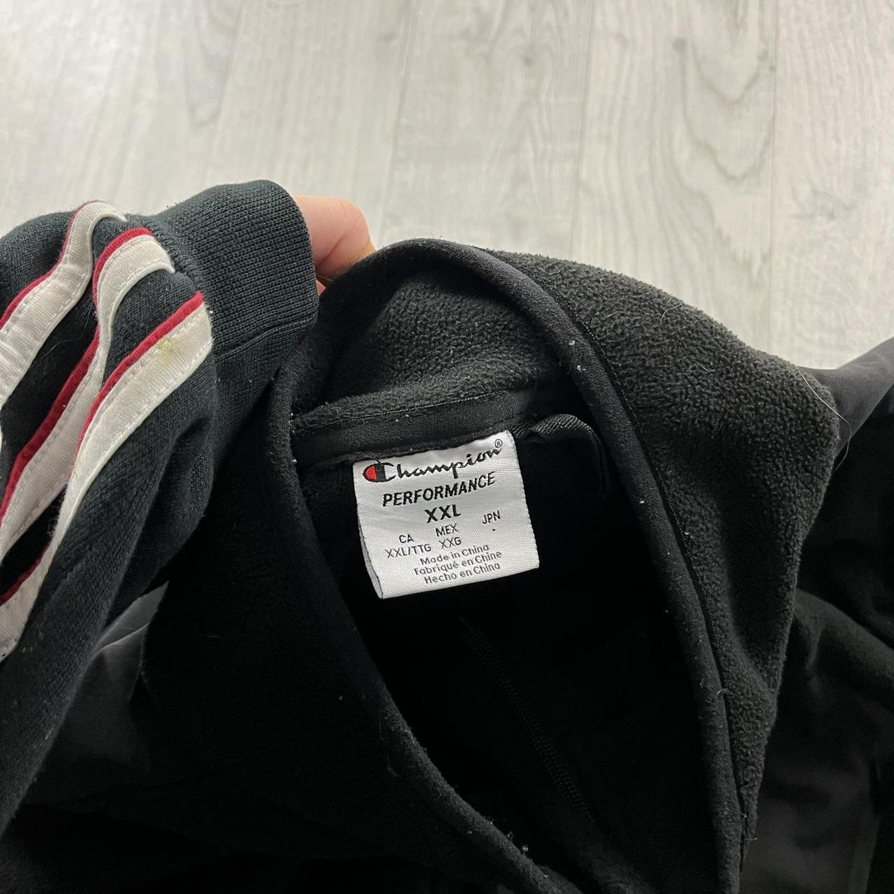 VINTAGE Y2K CHAMPION ZIP UP FLEECE BLACK