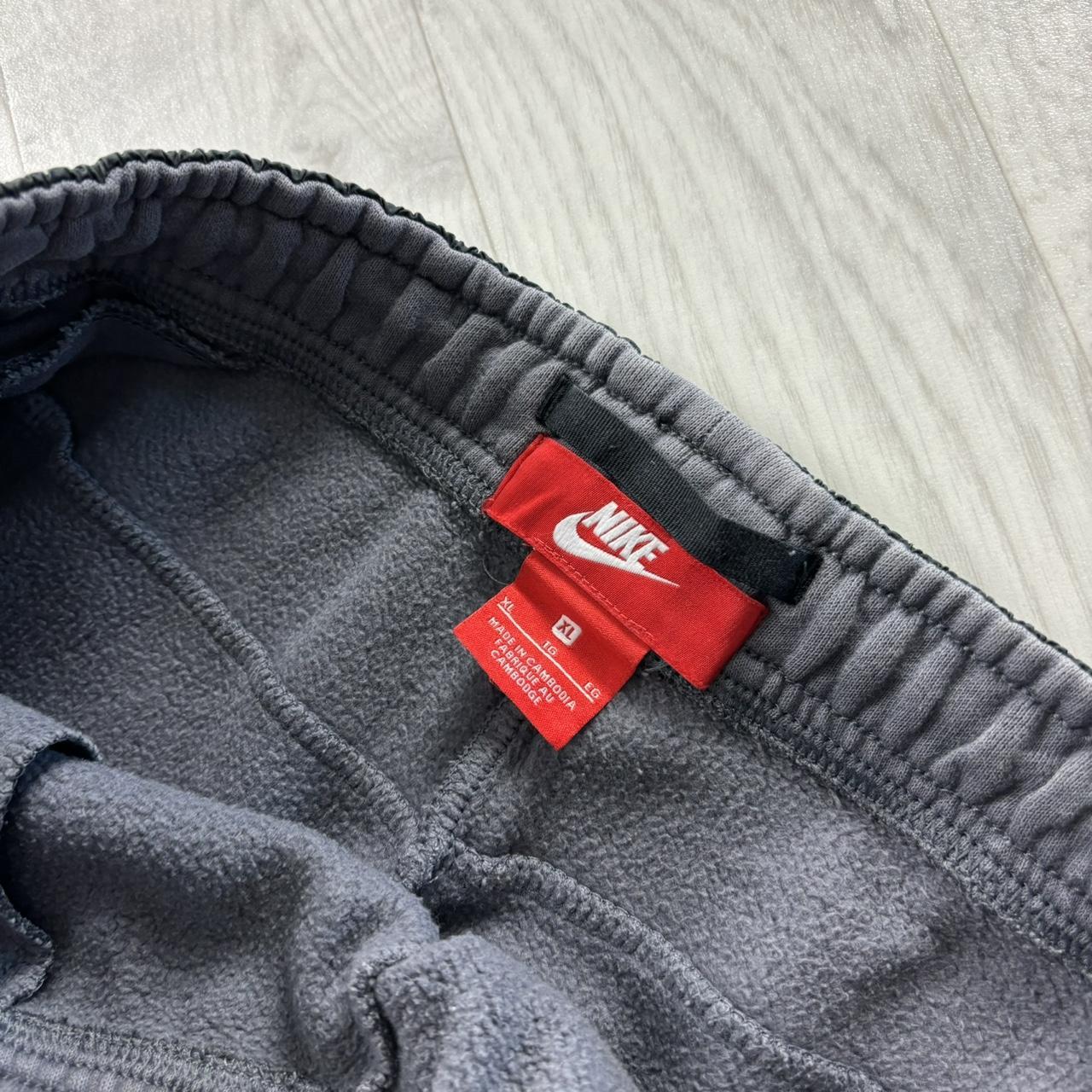 VINTAGE NIKE STRAIGHT LEG COTTON SWEATPANTS GREY