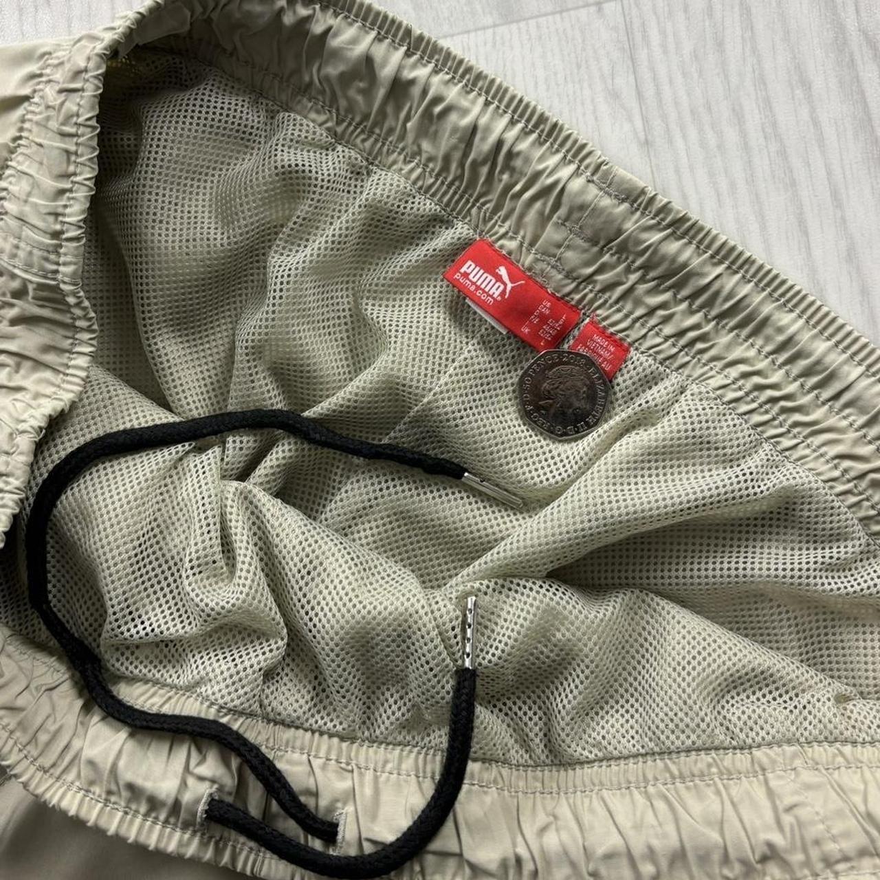VINTAGE Y2K PUMA BAGGY TRACKSUIT BOTTOMS BEIGE