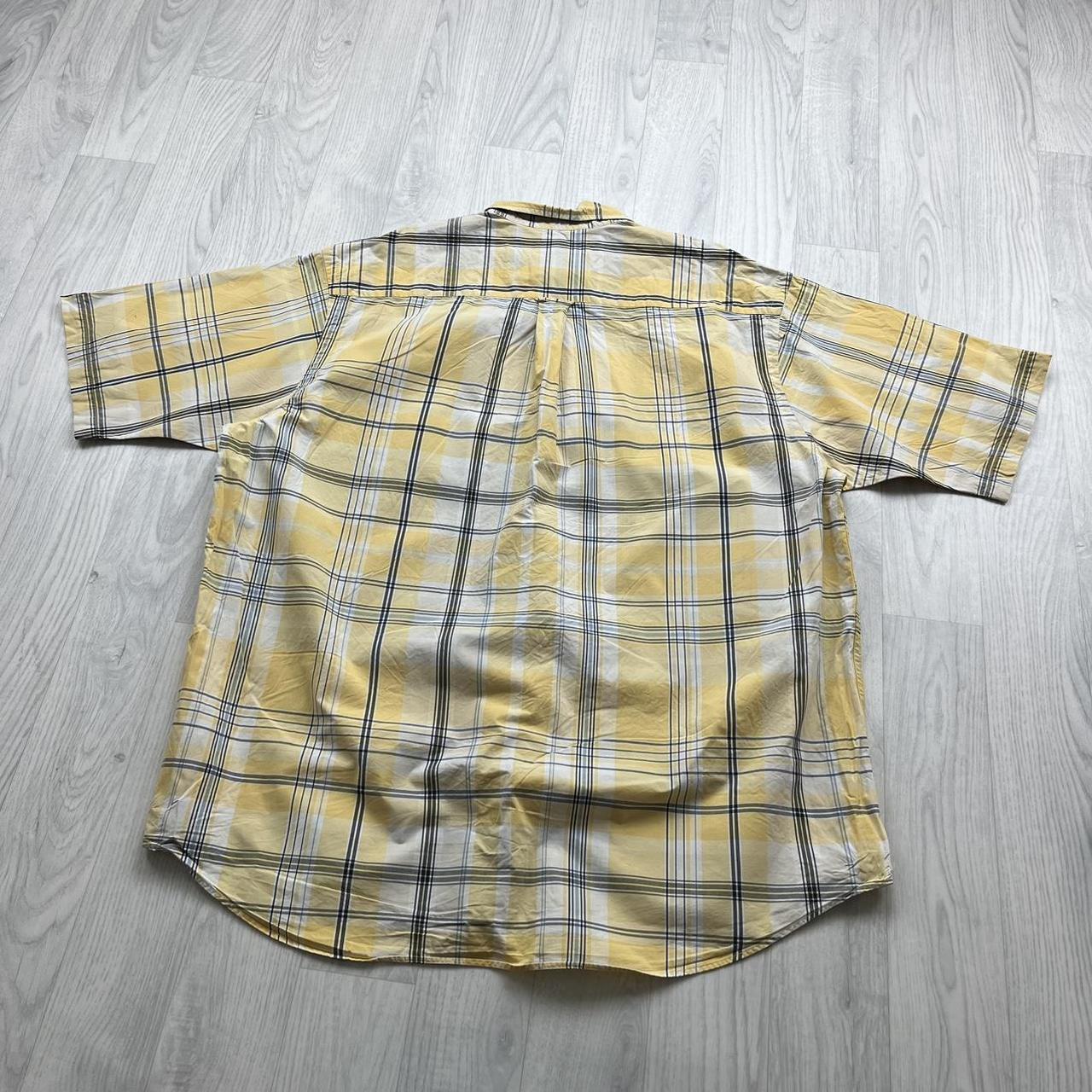 VINTAGE Y2K NAUTICA SHORT SLEEVE SHIRT YELLOW