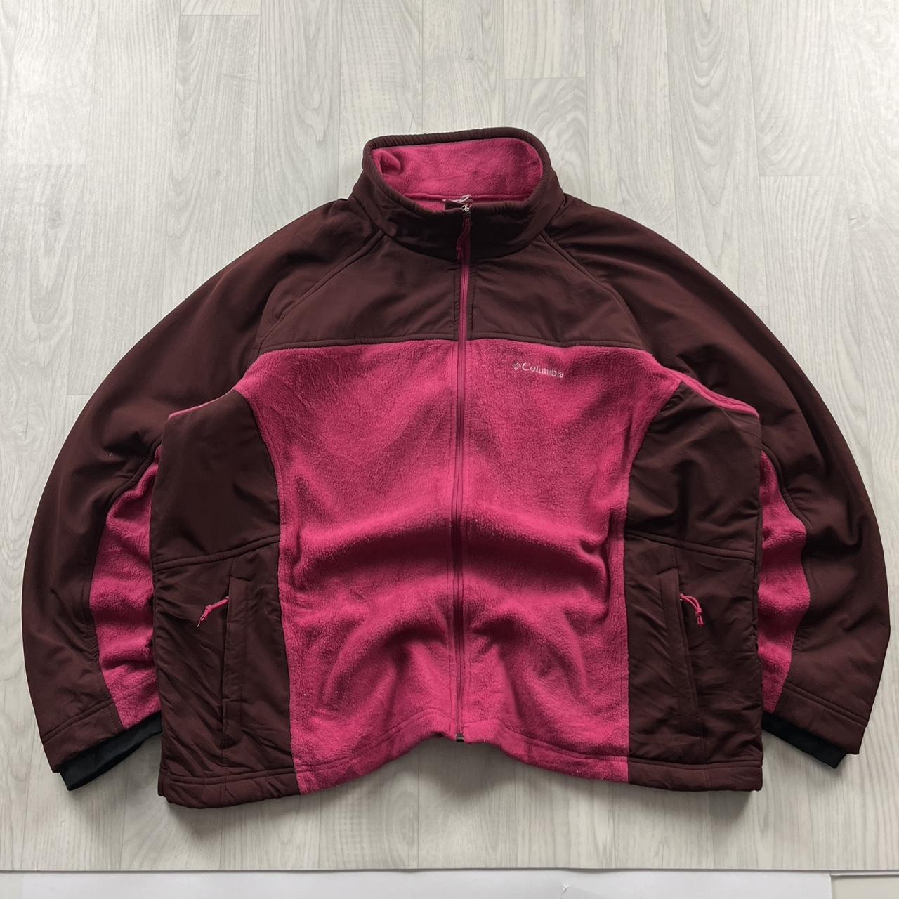 VINTAGE Y2K COLUMBIA ZIP UP FLEECE PINK