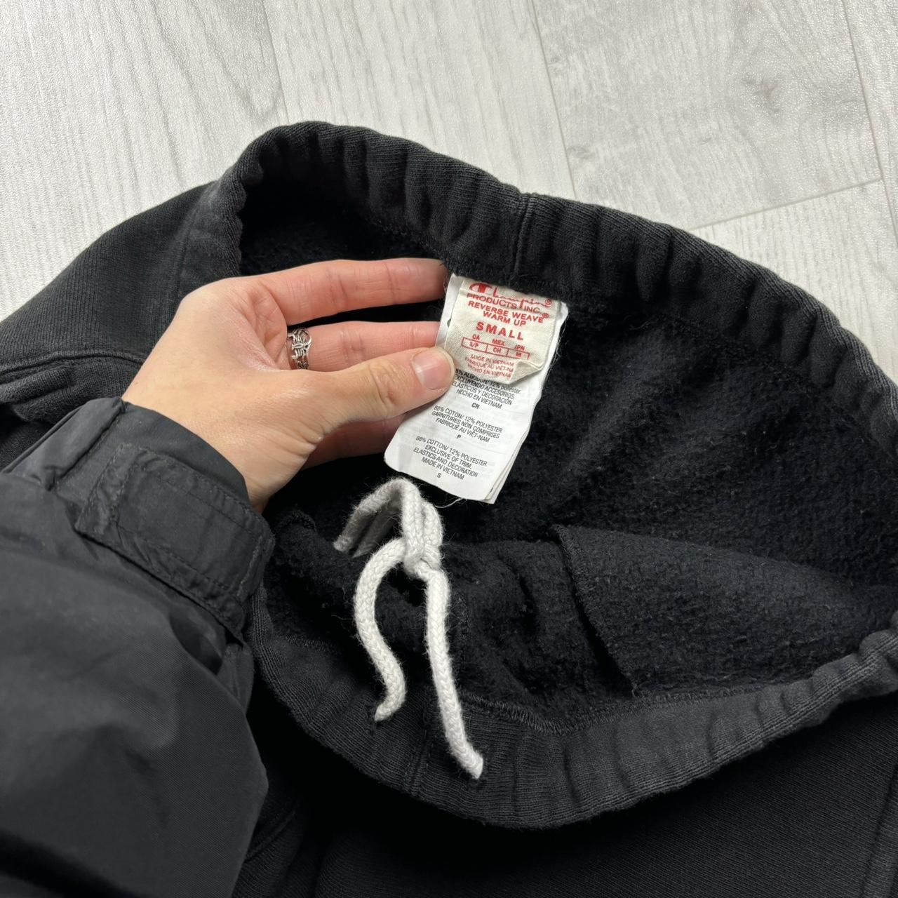 VINTAGE 00s CHAMPION BAGGY LOW RISE COTTON SWEATPANTS BLACK