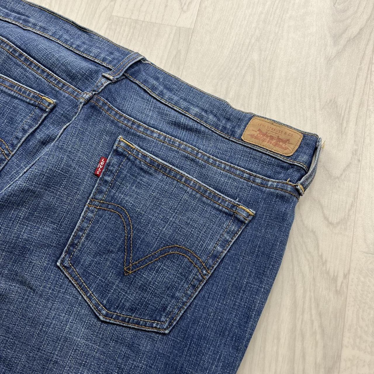 VINTAGE LEVIS 515 BOOTCUT JEANS NAVY BLUE