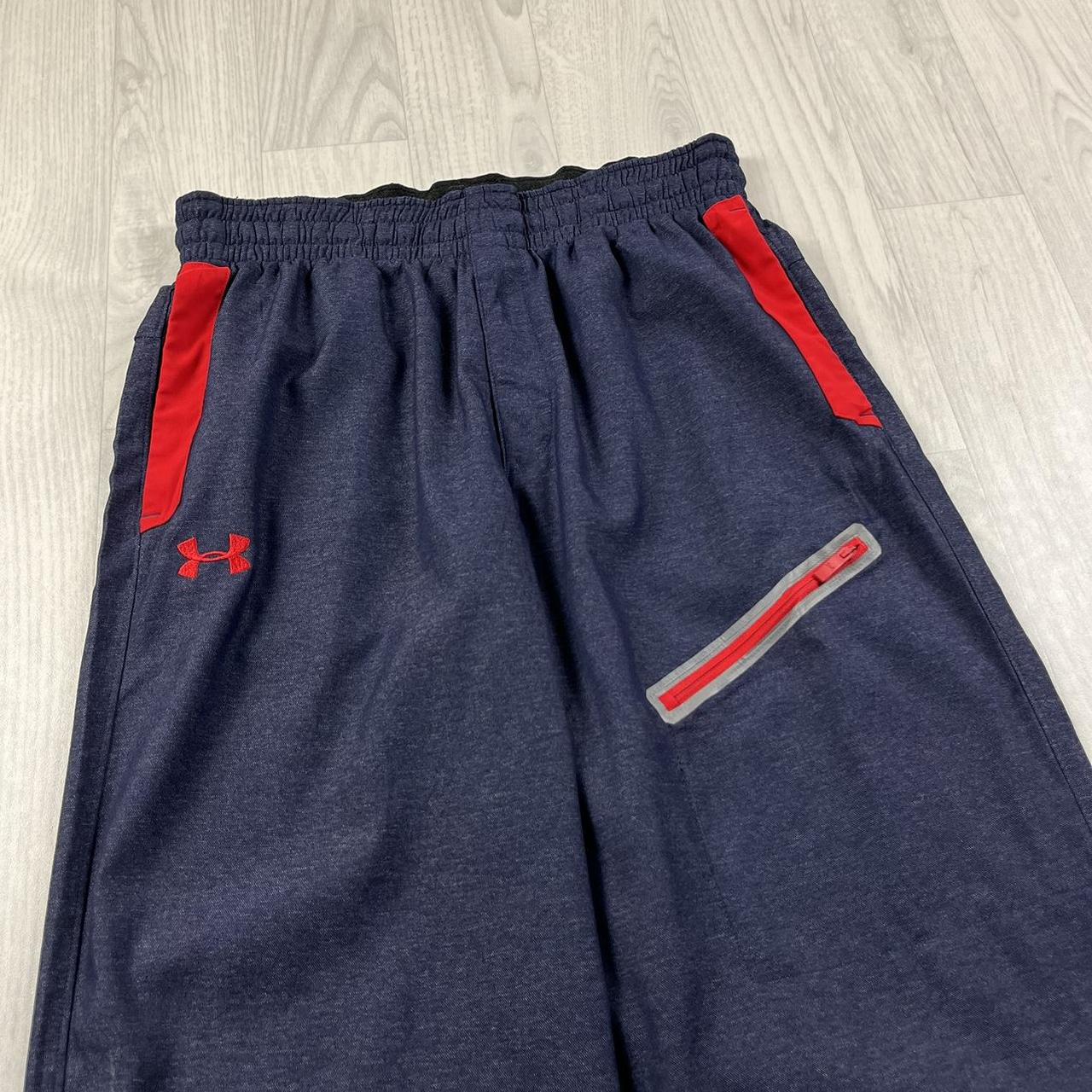 VINTAGE Y2K UNDER ARMOUR BAGGY TRACKSUIT BOTTOMS NAVY BLUE