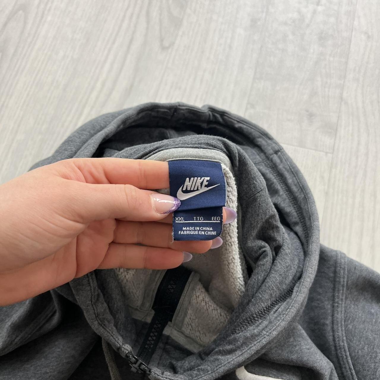 VINTAGE Y2K NIKE ZIP HOODIE GREY
