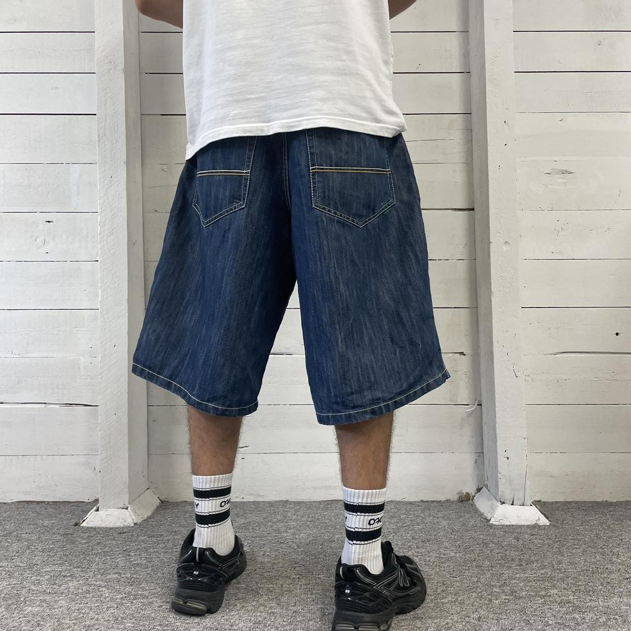 VINTAGE SOUTHPOLE BAGGY LOOSE SKATER HIP HOP JORTS NAVY (38w)