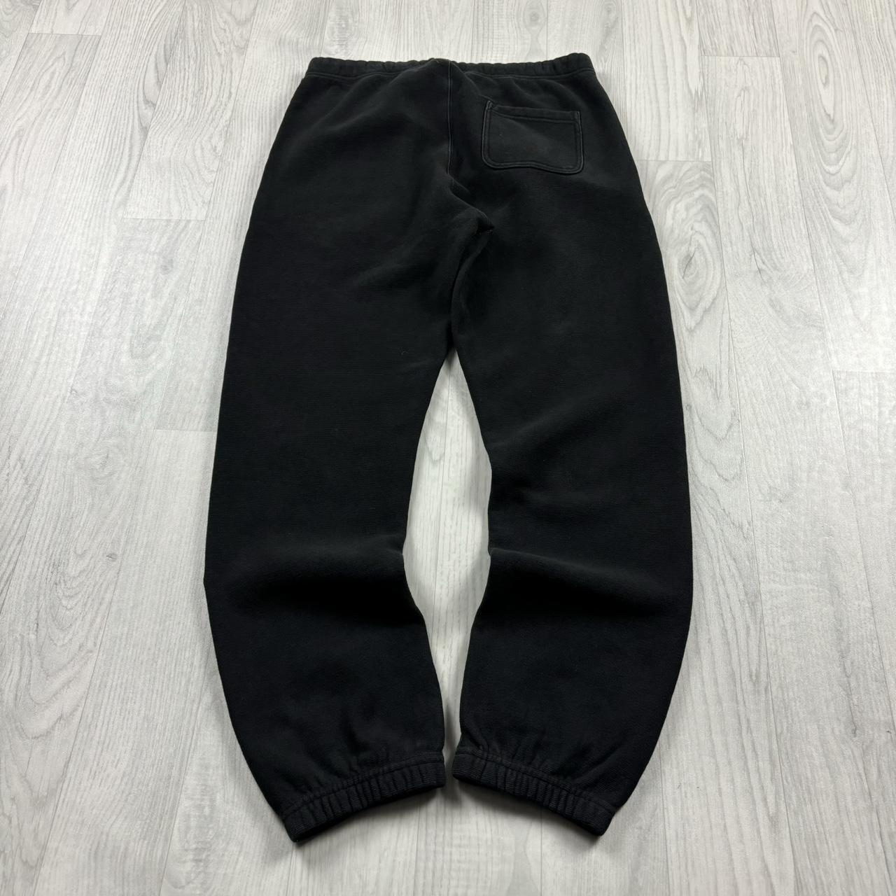 VINTAGE 00s CHAMPION BAGGY LOW RISE COTTON SWEATPANTS BLACK