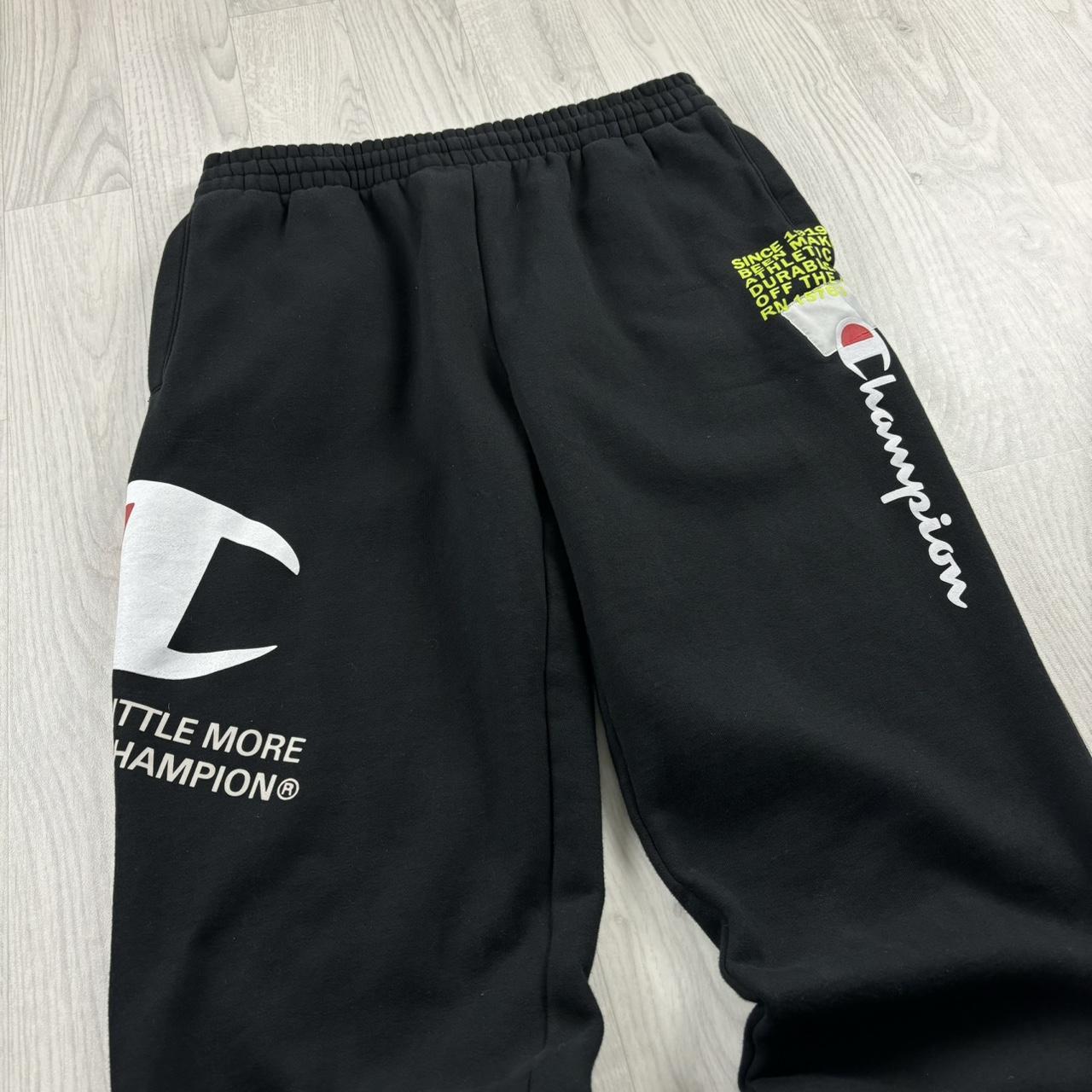 VINTAGE Y2K CHAMPION BAGGY COTTON SWEATPANTS BLACK