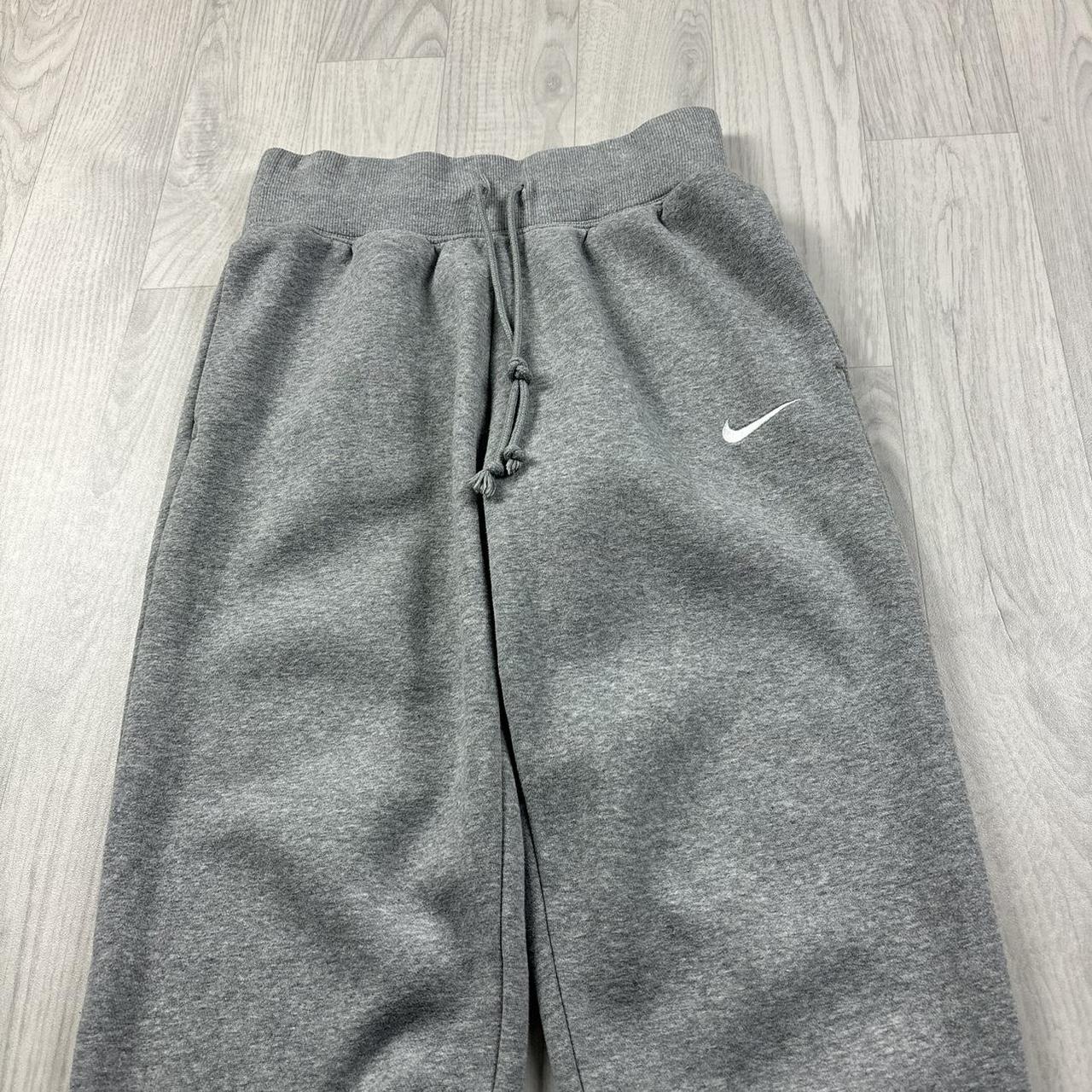 NIKE CUFFED COTTON SWEATPANTS GREY