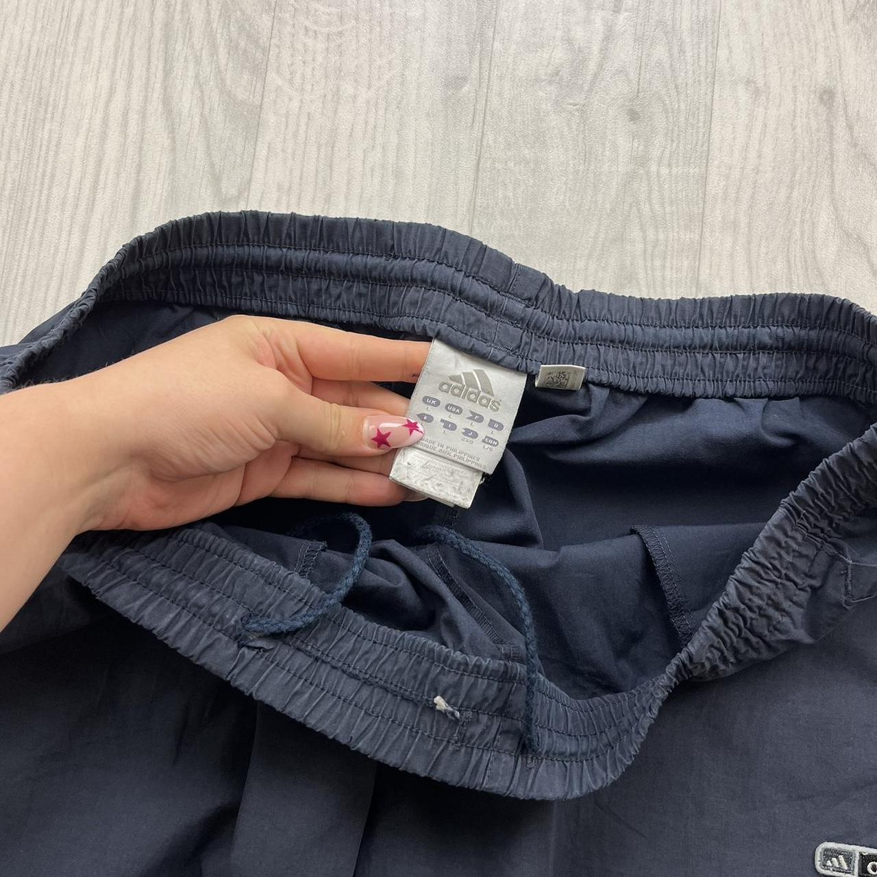 VINTAGE Y2K ADIDAS BAGGY TRACKSUIT BOTTOMS NAVY