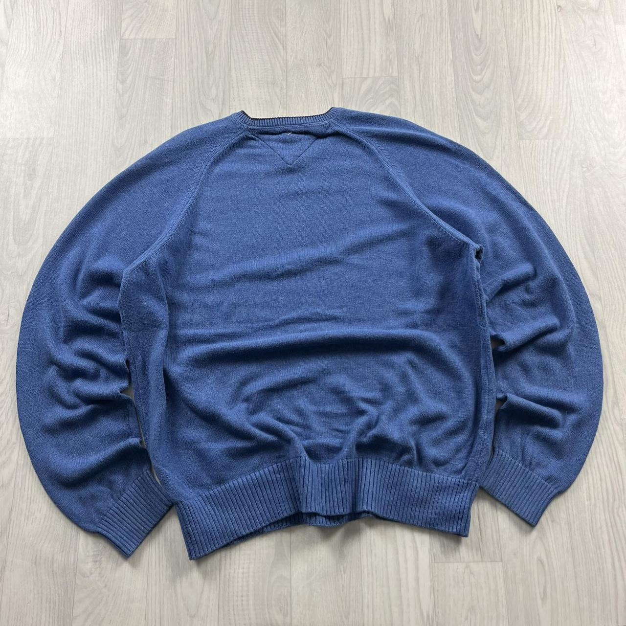 VINTAGE Y2K TOMMY HILFIGER KNITTED JUMPER BLUE