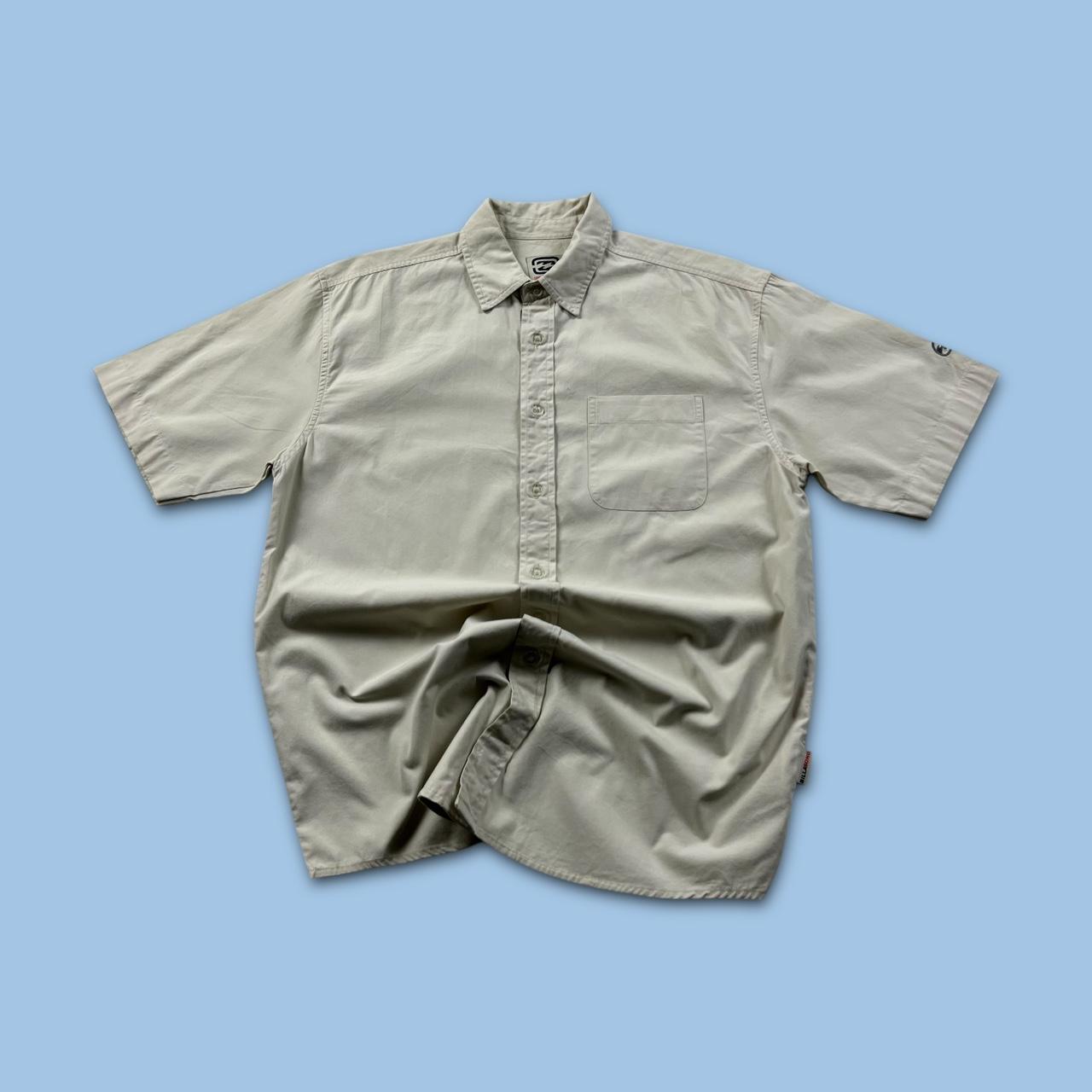VINTAGE Y2K BILLABONG SHORT SLEEVE SHIRT CREAM