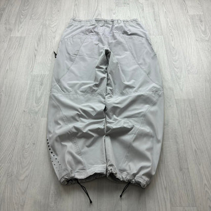 VINTAGE Y2K NIKE AIR TECHNICAL BAGGY TRACKSUIT BOTTOMS GREY