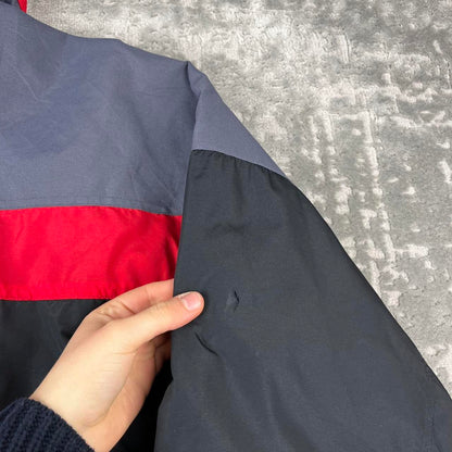 VINTAGE 00s COLUMBIA UTILITY BOMBER JACKET BLACK RED