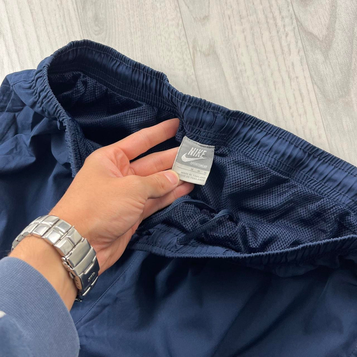 VINTAGE Y2K NIKE BAGGY TRACKSUIT BOTTOMS NAVY