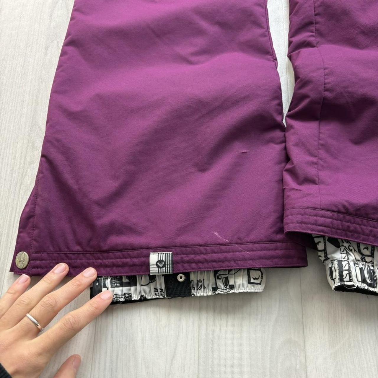VINTAGE Y2K ROXY LOW RISE SKI PANTS SALOPETTES PURPLE