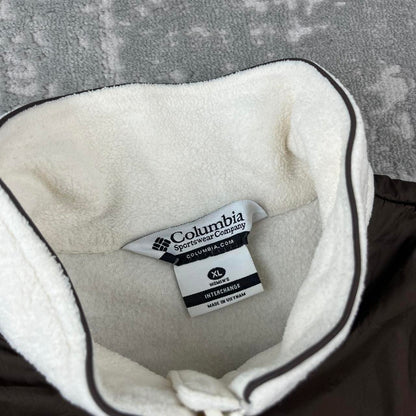VINTAGE 00s COLUMBIA TECHNICAL FLEECE JACKET WHITE