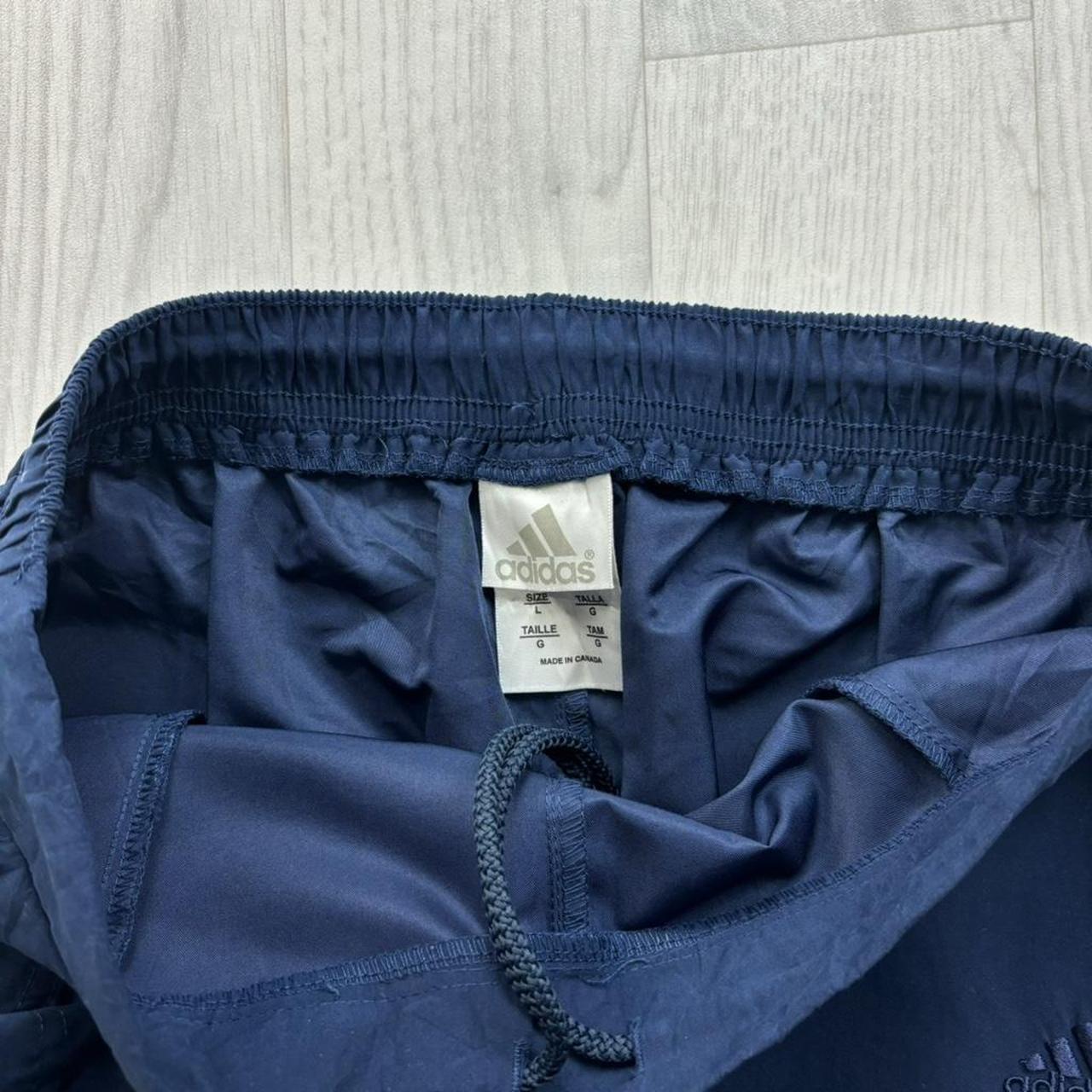VINTAGE Y2K ADIDAS BAGGY TRACKSUIT BOTTOMS NAVY