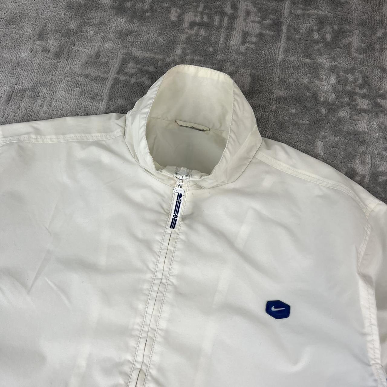VINTAGE Y2K NIKE WINDBREAKER TRACKSUIT JACKET WHITE BLUE