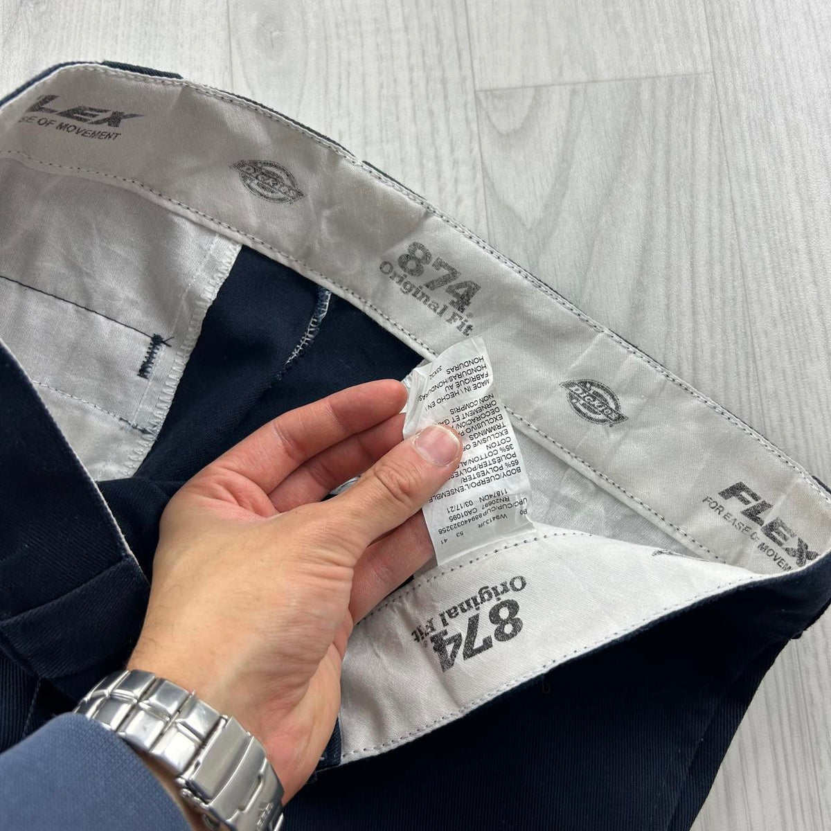 VINTAGE Y2K DICKIES 874 BAGGY TROUSERS NAVY