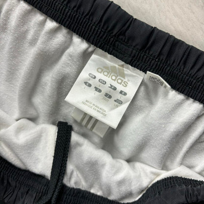 VINTAGE Y2K ADIDAS WIDE LEG BAGGY TRACKSUIT BOTTOMS BLACK