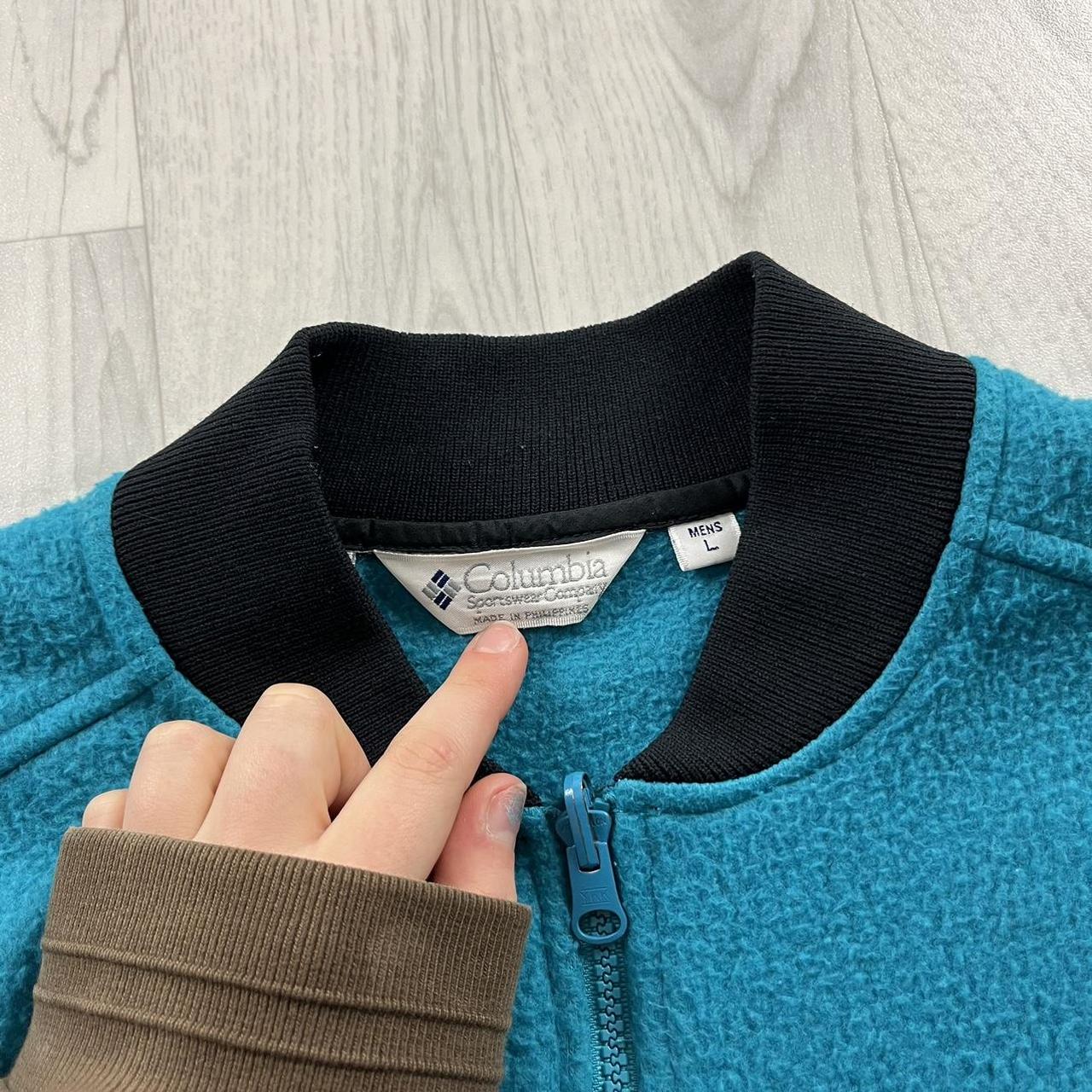 VINTAGE Y2K COLUMBIA MIAMI MARLINS ZIP UP FLEECE TURQUOISE BLACK