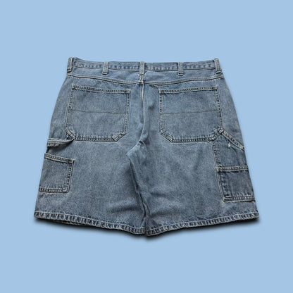 VINTAGE Y2K FADED GLORY BAGGY CARPENTER JORTS BLUE