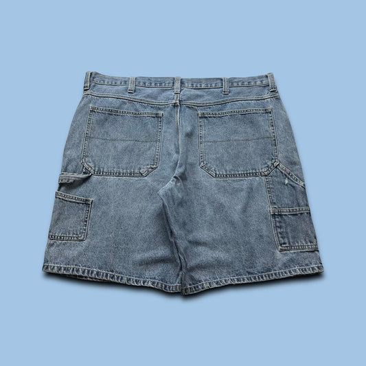 VINTAGE Y2K FADED GLORY BAGGY CARPENTER JORTS BLUE