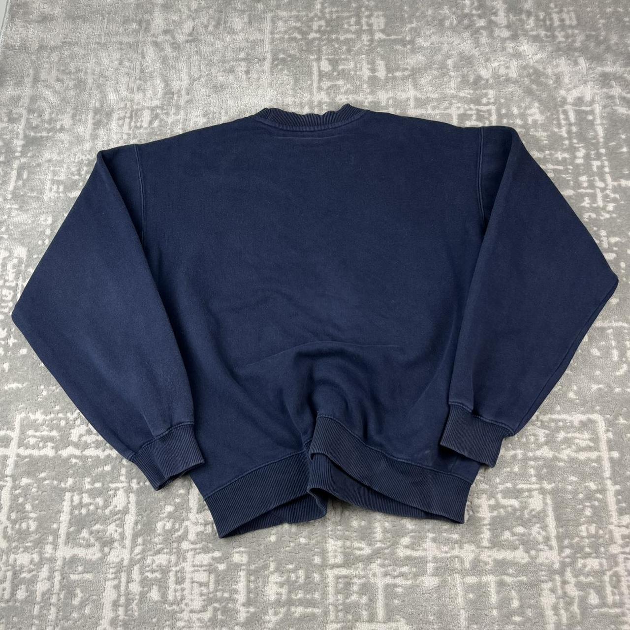 VINTAGE Y2K FILA SPELL OUT BOXY SWEATSHIRT NAVY