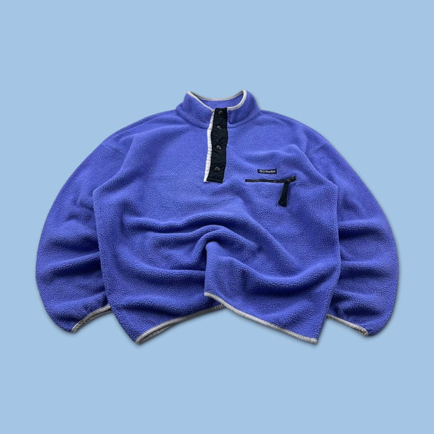 VINTAGE Y2K COLUMBIA SNAP T FLEECE PURPLE
