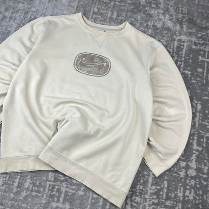 VINTAGE Y2K NIKE BOXY SWEATSHIRT CREAM
