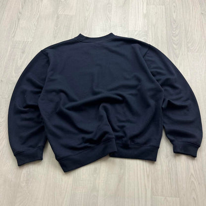 VINTAGE Y2K REEBOK SMALL LOGO BOXY SWEATSHIRT NAVY