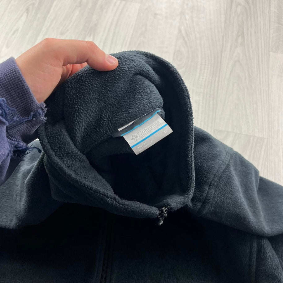 VINTAGE Y2K COLUMBIA UTILITY FLEECE JACKET BLACK