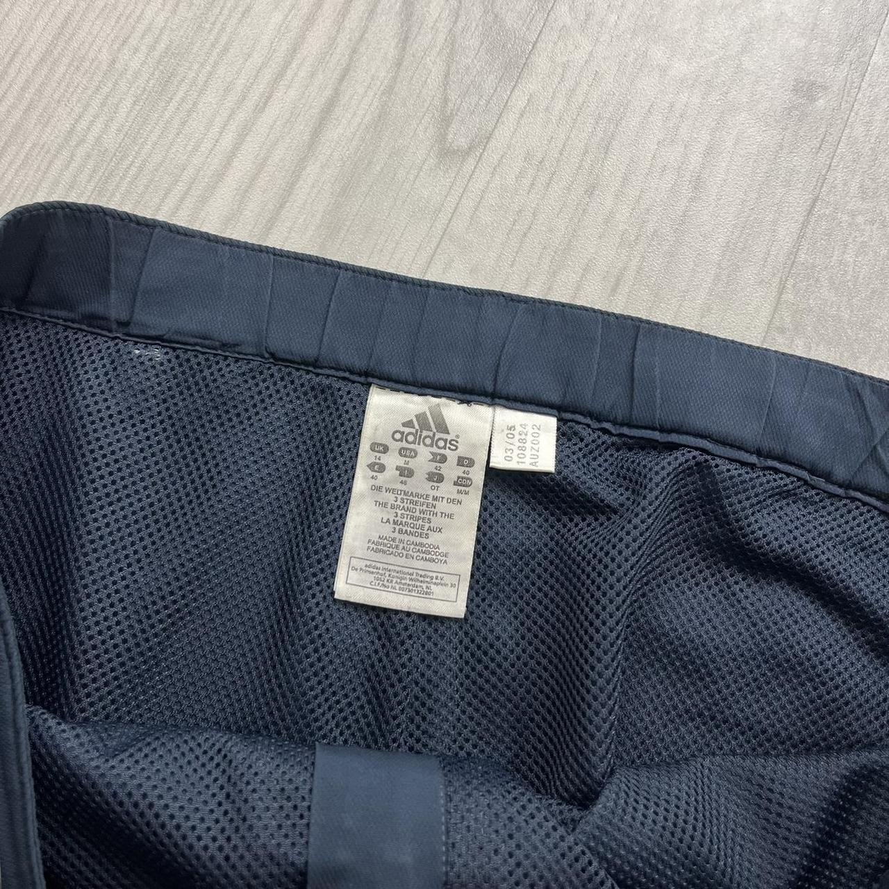 VINTAGE Y2K ADIDAS LOW RISE TECHNICAL BAGGY TRACKSUIT BOTTOMS NAVY