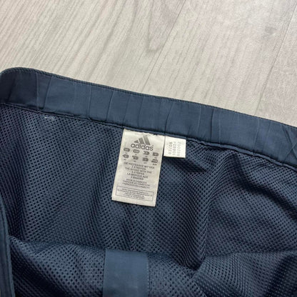 VINTAGE Y2K ADIDAS LOW RISE TECHNICAL BAGGY TRACKSUIT BOTTOMS NAVY