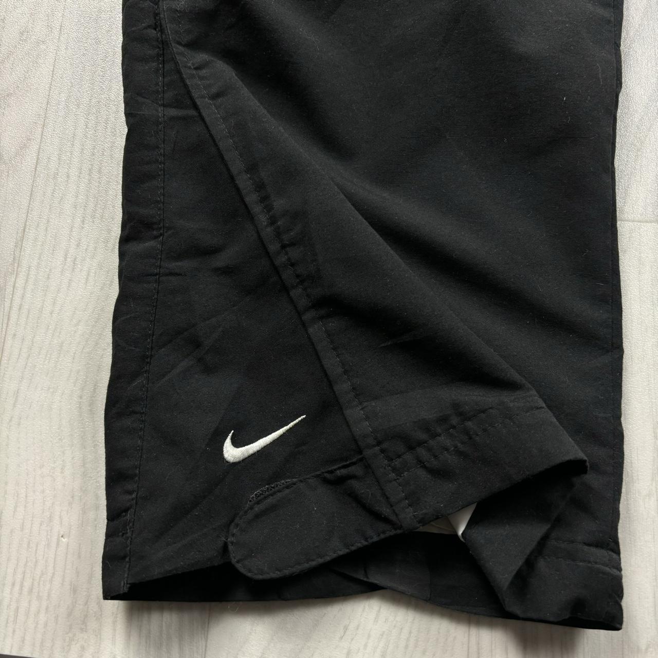 VINTAGE Y2K NIKE STRAIGHT LEG BAGGY TRACKSUIT BOTTOMS BLACK