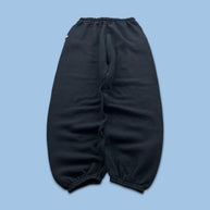 VINTAGE Y2K RUSSELL ATHLETIC BLANK BAGGY COTTON SWEATPANTS BLACK