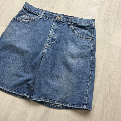 VINTAGE 00s WRANGLER BAGGY LOOSE JORTS BLUE