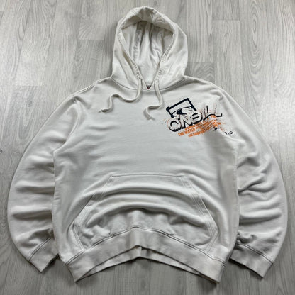VINTAGE Y2K O’NEILL GRAPHIC HOODIE WHITE