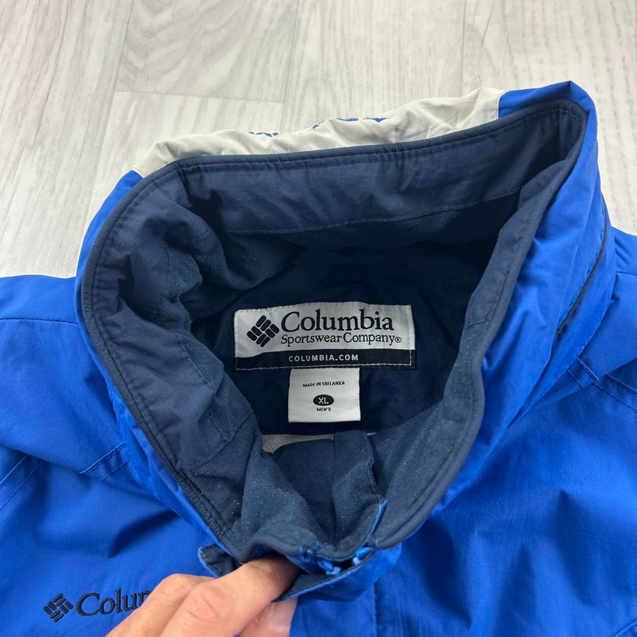 VINTAGE Y2K COLUMBIA TECHNICAL UTILITY SKI JACKET BLUE