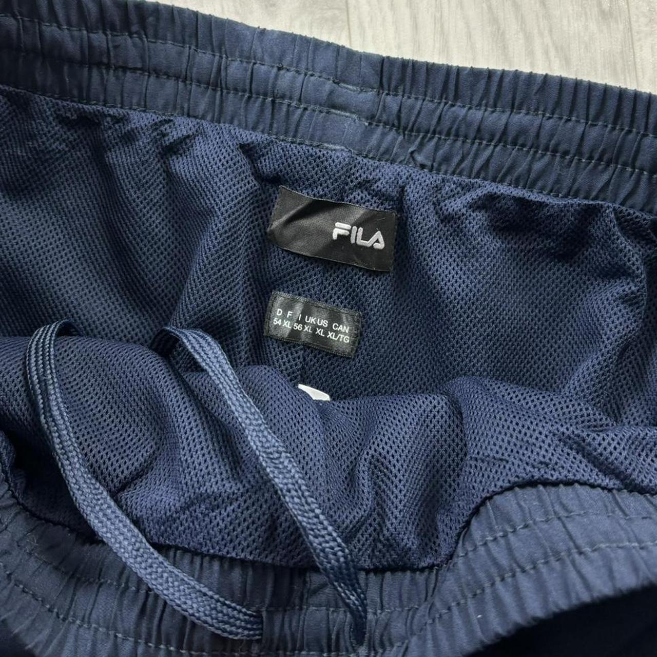 VINTAGE Y2K FILA BAGGY TRACKSUIT BOTTOMS NAVY